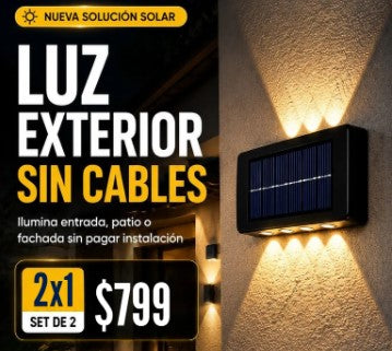 LAMPARA SOLAR DE PARED